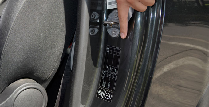 Nalepnica sa preporučenim pritiskom