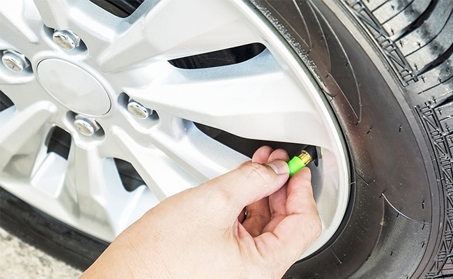 Zelena kapica za ventil